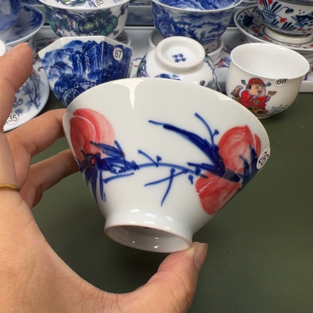 陶瓷景德镇纯手工纯手绘茶具木木26