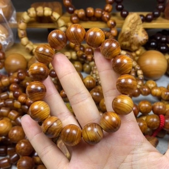 柏木（崖柏）手串/手链1.5玉化