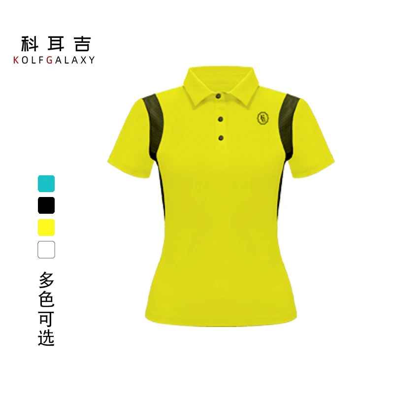 科耳吉高尔夫女装夏季女速干多色经典短袖百搭户外运动透气短袖