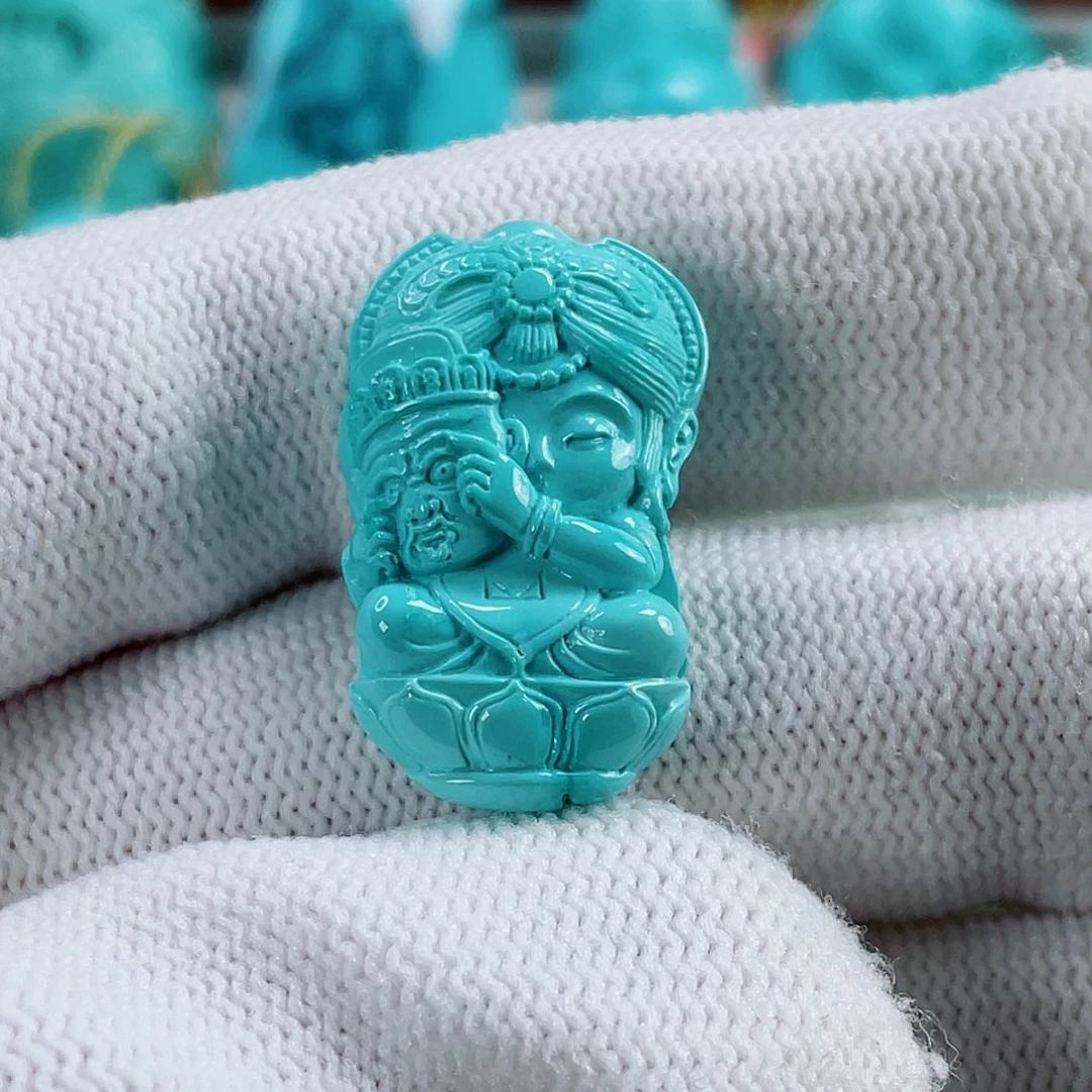 未镶嵌绿松石车挂