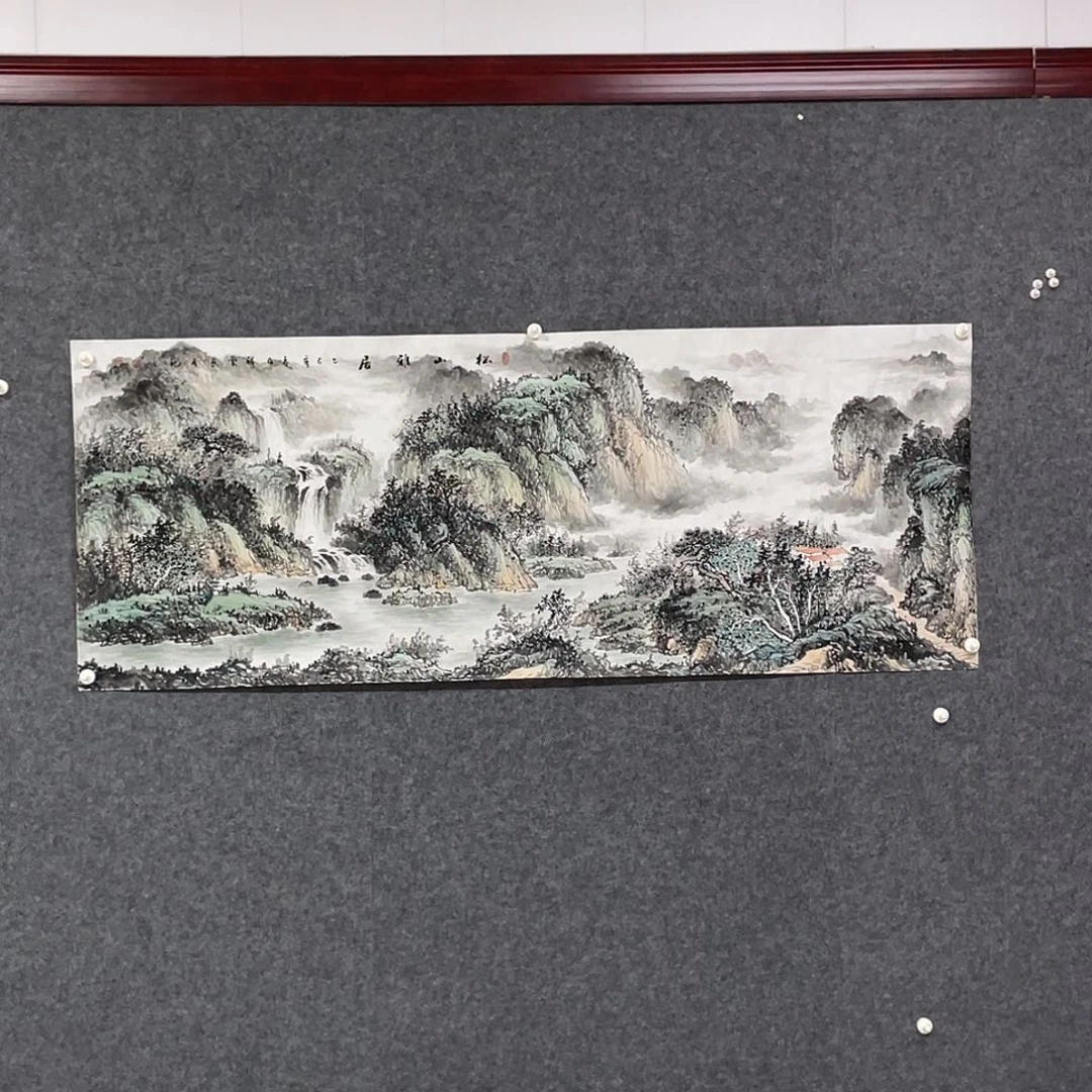 国画小六尺178.69画芯 李祥云老师 带合影