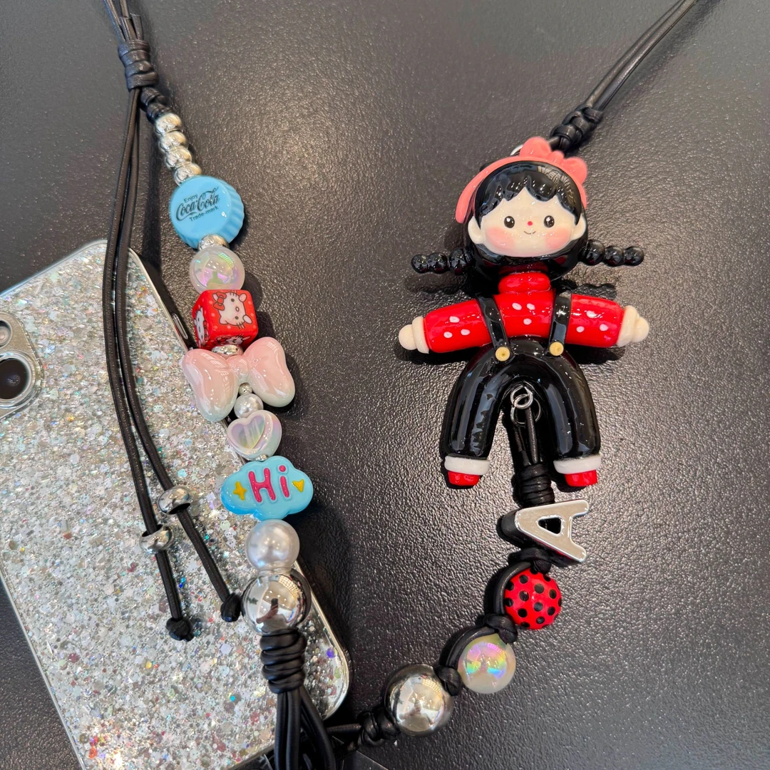 A00002纯手工粘土捏制波点斜挎