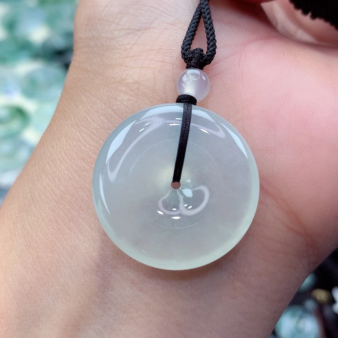 翡翠未镶嵌颈饰编号62尺寸24.9-6