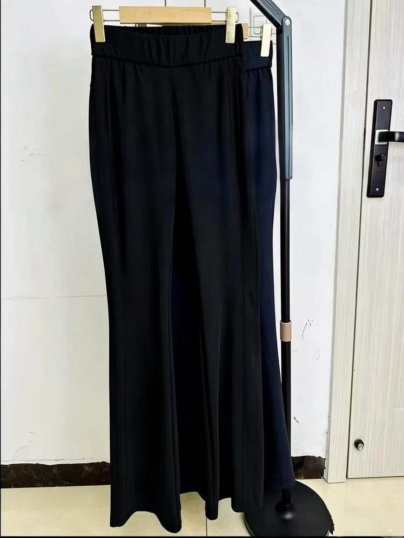 春夏季新款长裤巨显瘦收腰提臀喇叭裤-Y