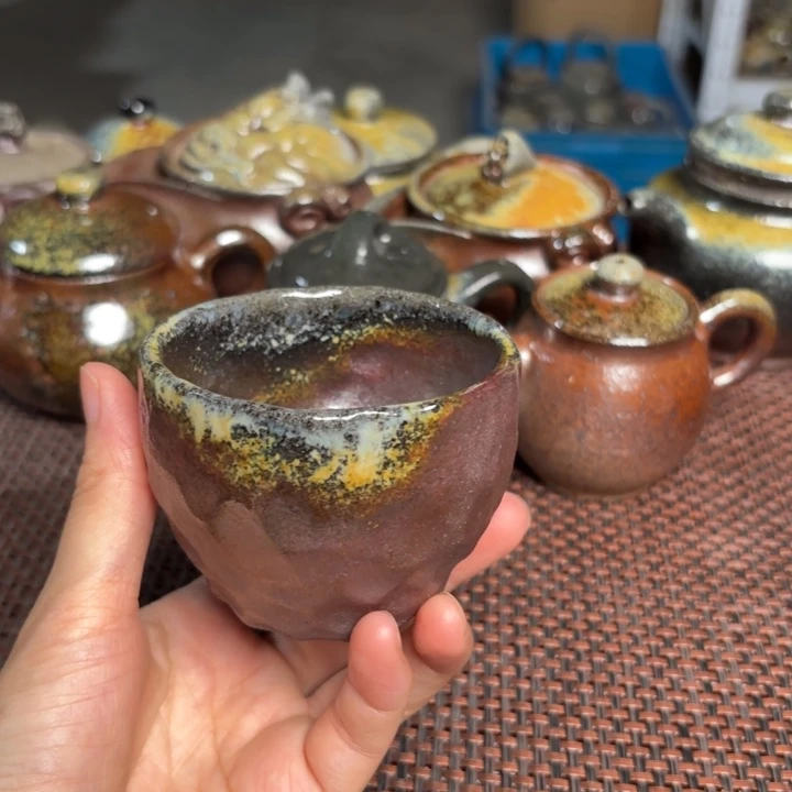 茶杯紫砂手捏小杯100