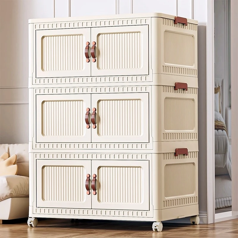 收纳柜储物柜多层玩具零食收纳柜大容量小户型收纳神器衣服整理柜