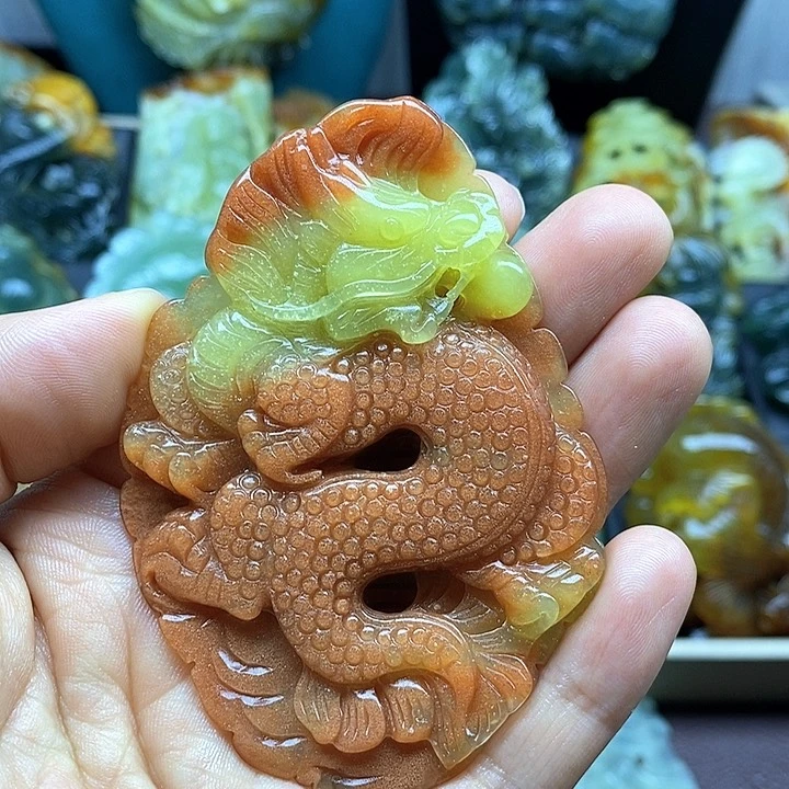 蛇纹石玉未镶嵌挂件
