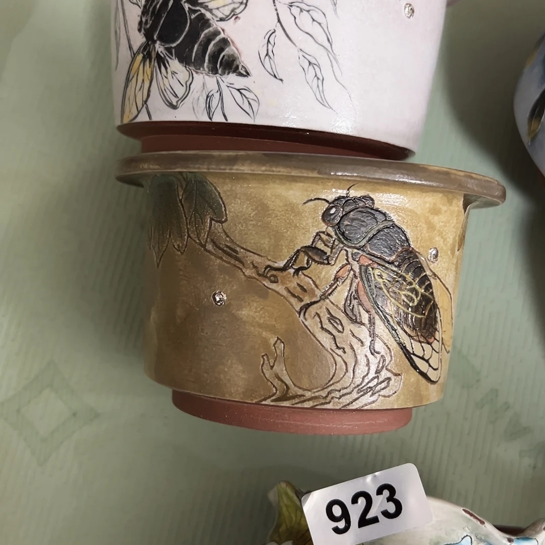 阅***.手绘陶瓷花盆美盆