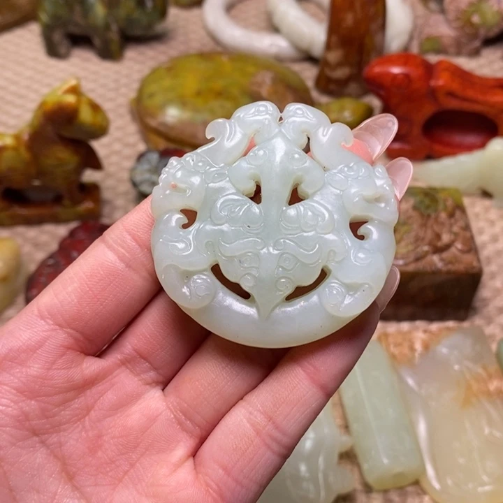 白玉菩提吊坠白玉菩提白玉菩提摆件