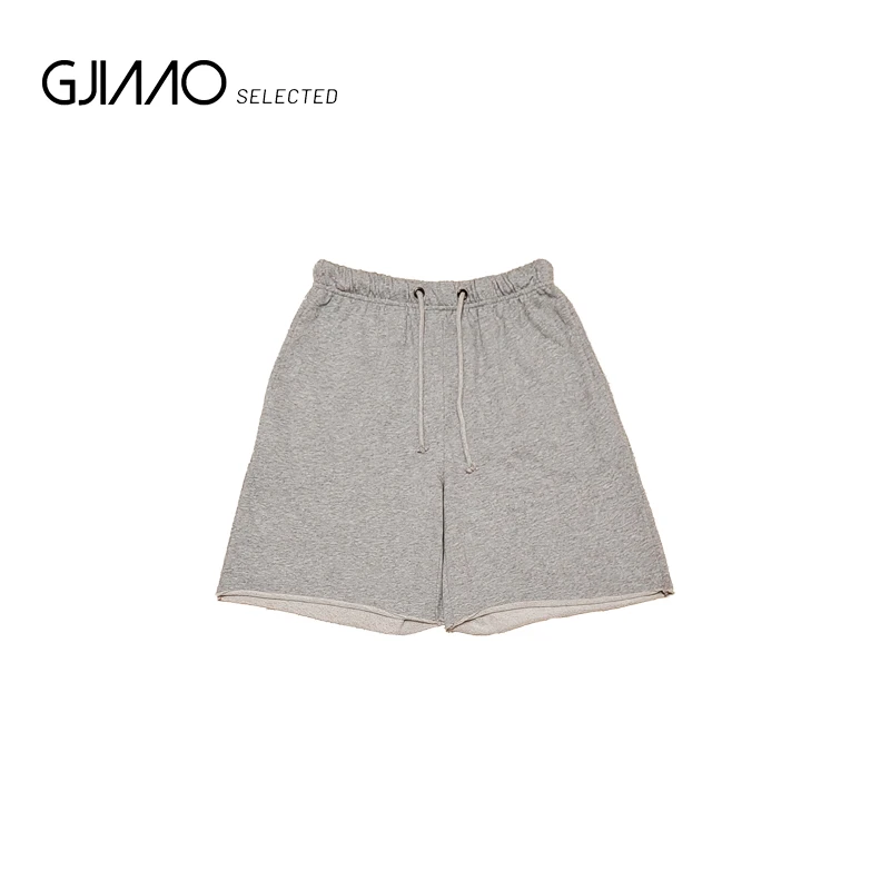 6729 松紧腰抽绳破边休闲短裤