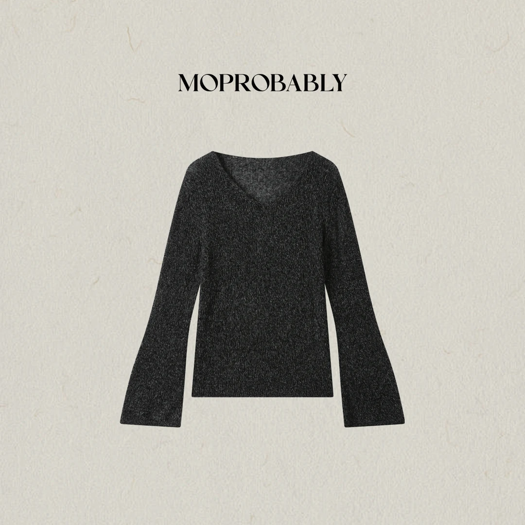 Moprobably李予诺「花织」慵懒风套头毛衫半身裙L5376110+L5378005