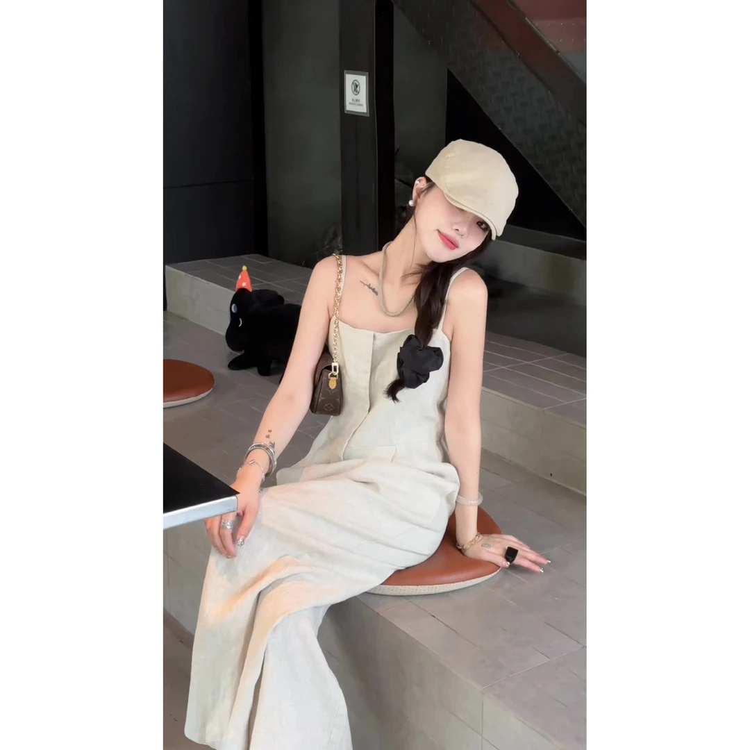 卢尚原创设计麻料连体裤24888