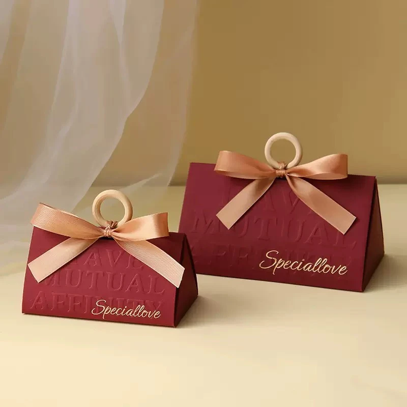 喜糖盒子2024新款结婚喜糖盒中式手提婚礼伴手礼回礼糖果盒纸盒子