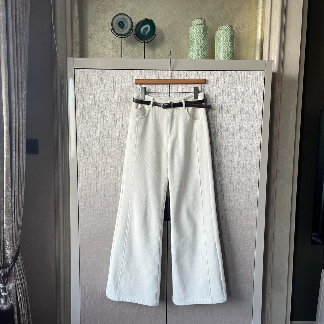 棉里料聚酯氨纶加绒休闲裤百搭气质