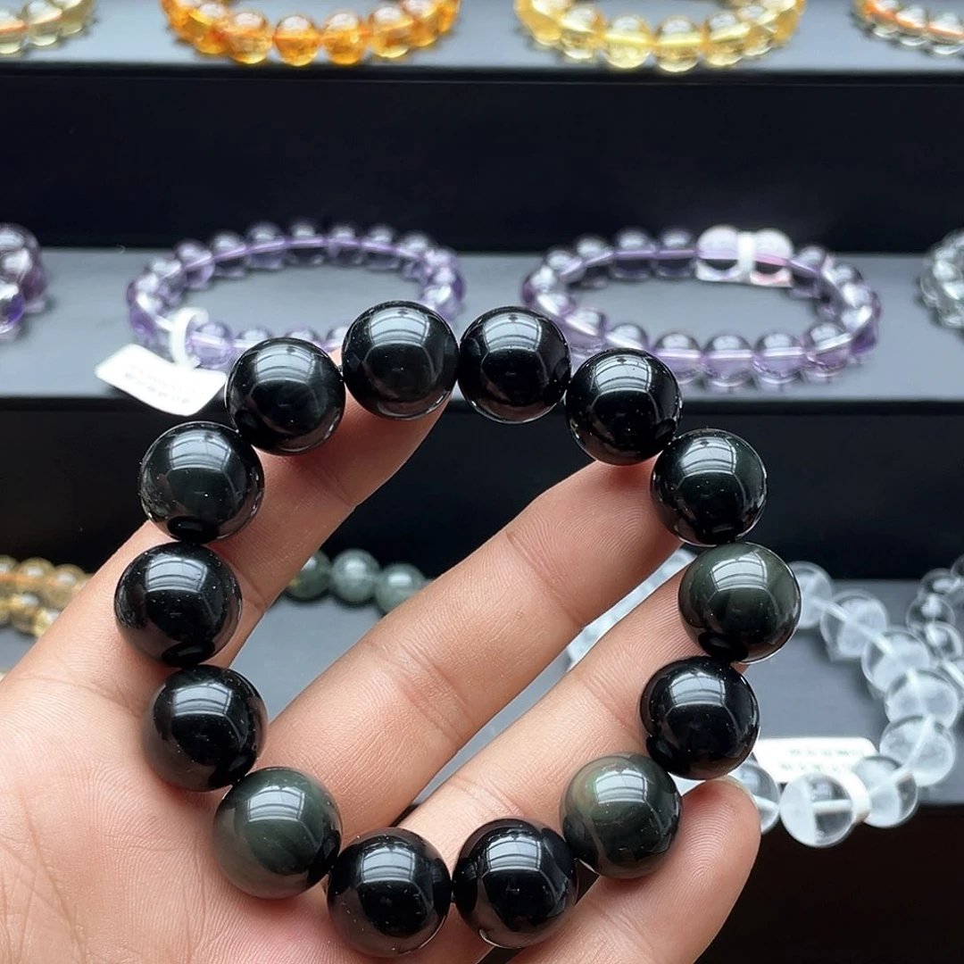 未镶嵌手串烟晶卡18彩耀石