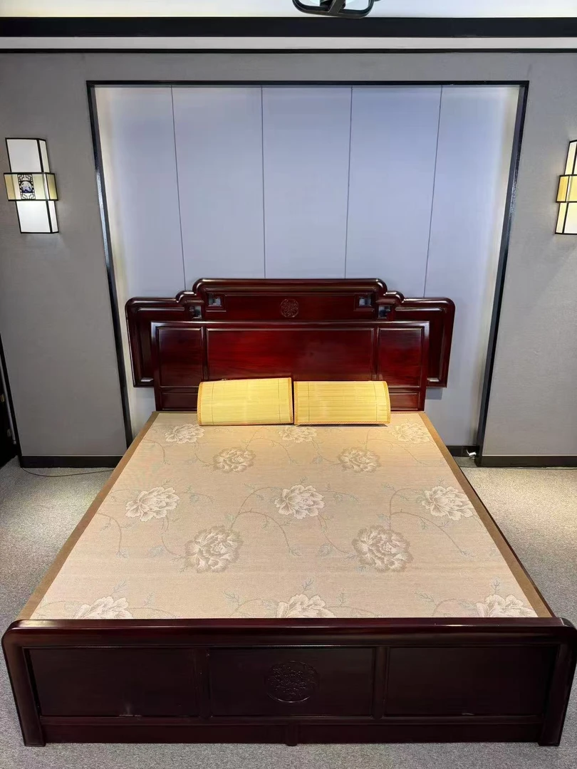 【双面】  背面冰丝底天然头层竹青席子夏天夏季2025新款  送收纳袋