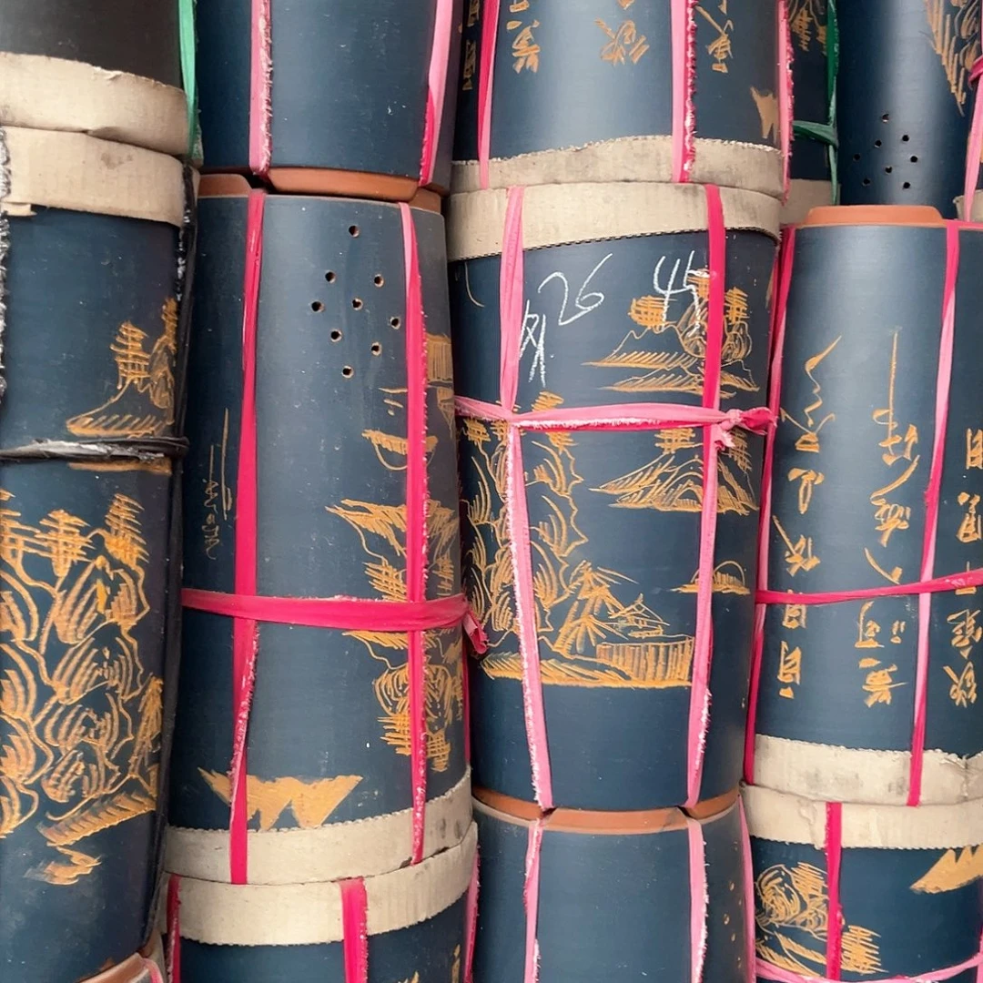 紫砂花盆高桶盆一个