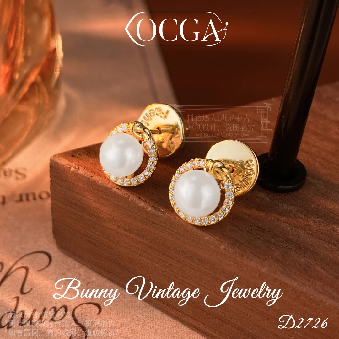 镀K金 D2726 法【伦敦白领】OCGA 欧斯伽斯 耳环