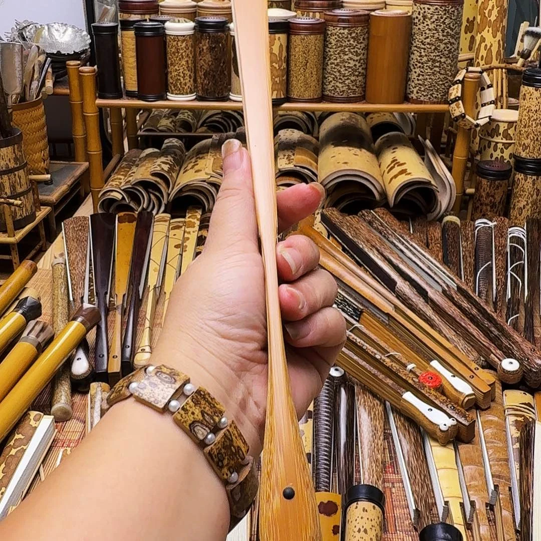 老玉竹折扇大哥拍下