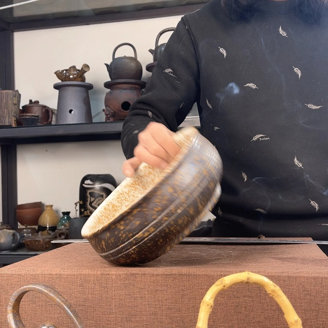 紫泥茶壶紫砂粗陶茶器