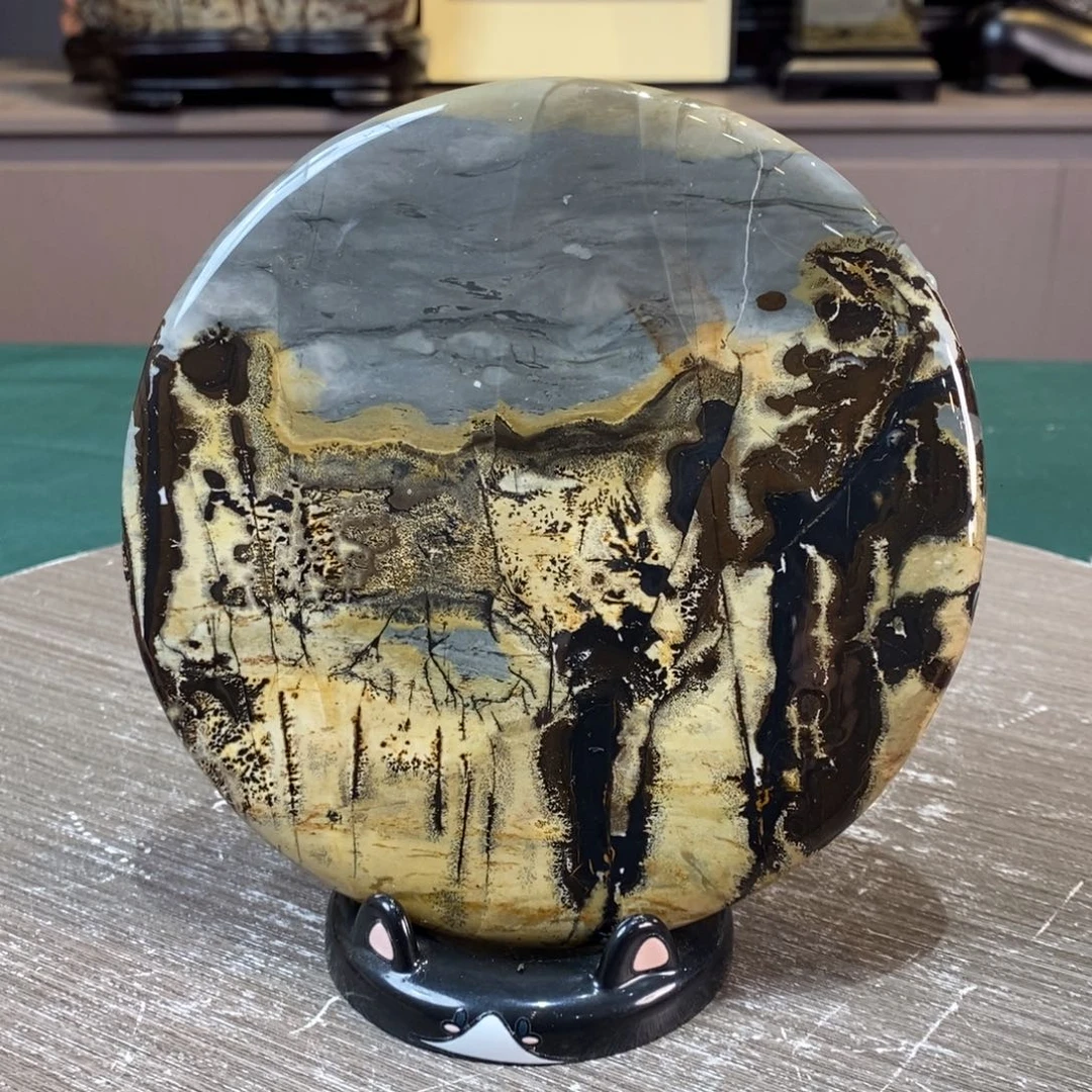 石材广西国画石草花石