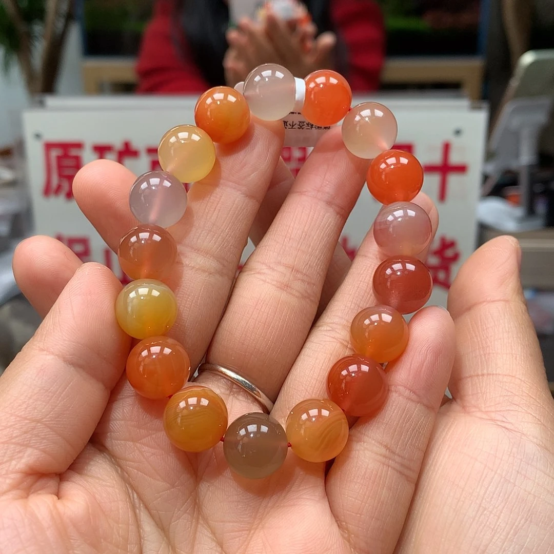 南红玛瑙11MM多宝手串未镶嵌