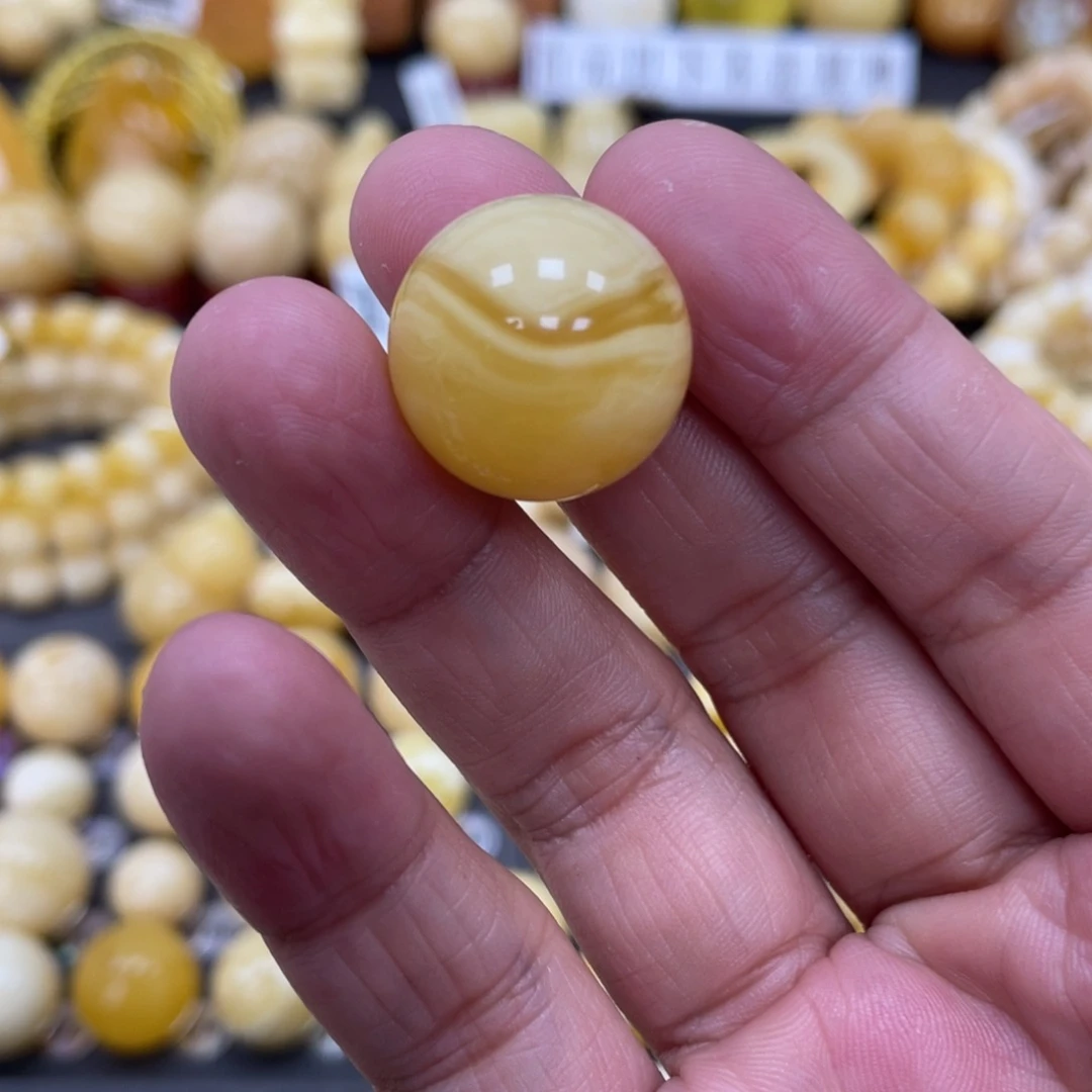 琥珀珠宝奇石未镶嵌19.7mm