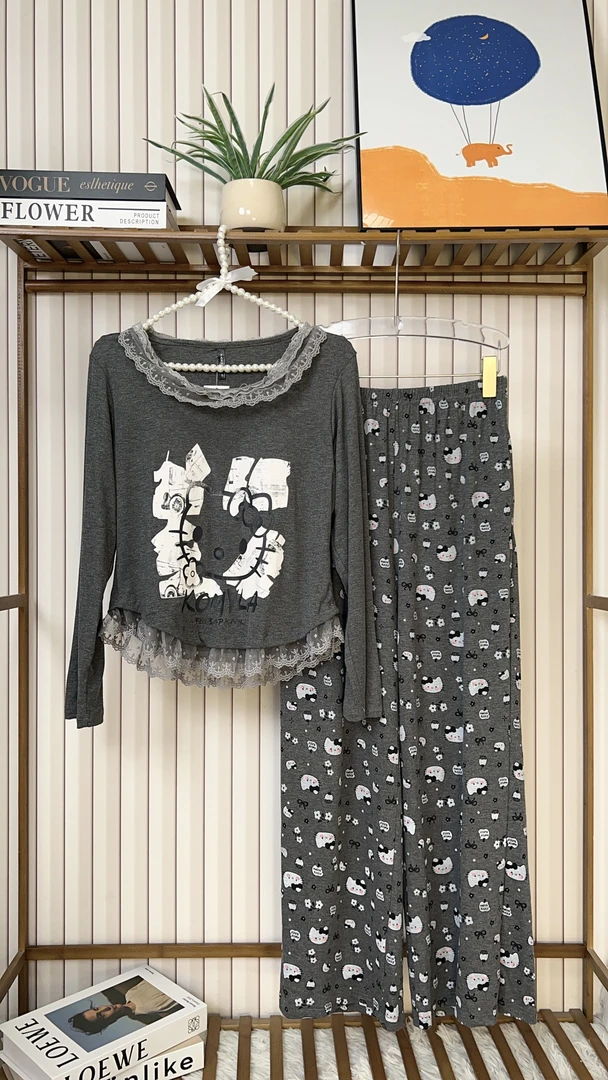 2025睡衣女士春秋季夏款莫代尔长袖长裤家居服夏天薄款套装可外穿