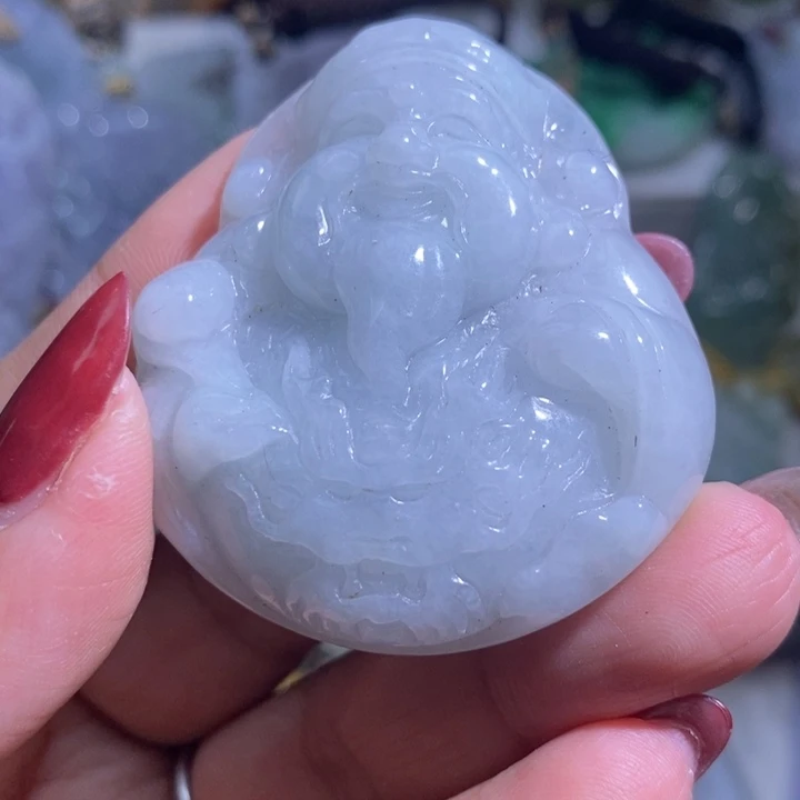【闪购商品】翡翠未镶嵌颈饰财神
