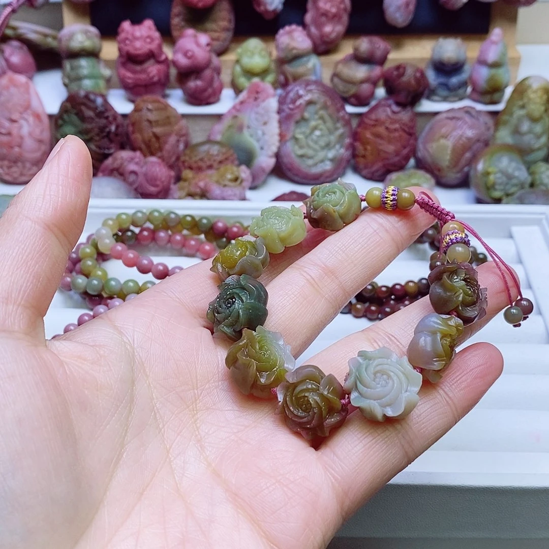 玛瑙/玉髓盐源玛瑙手链未镶嵌