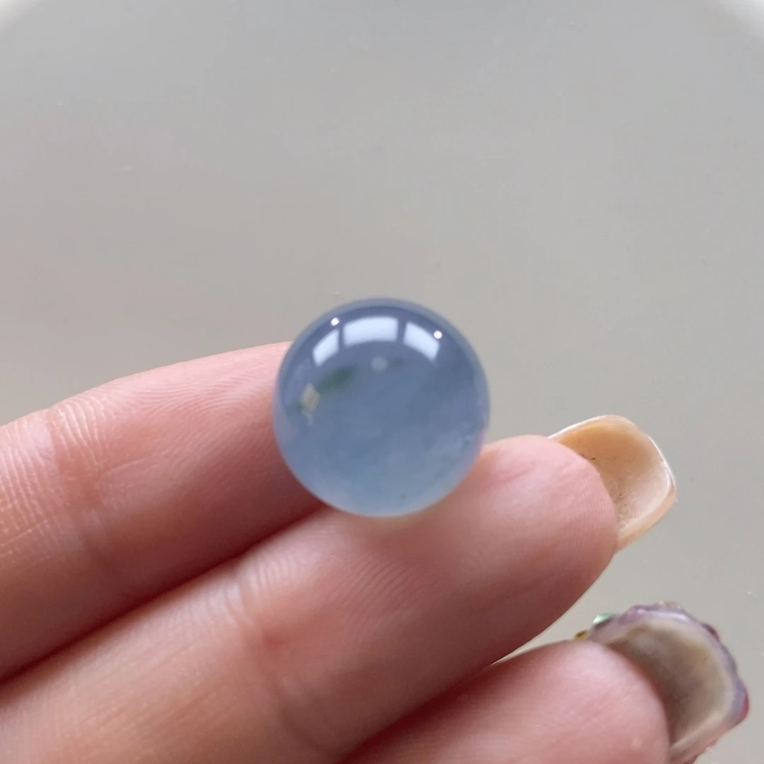 翡翠颈饰未镶嵌翡翠冰蓝飘绿卡14