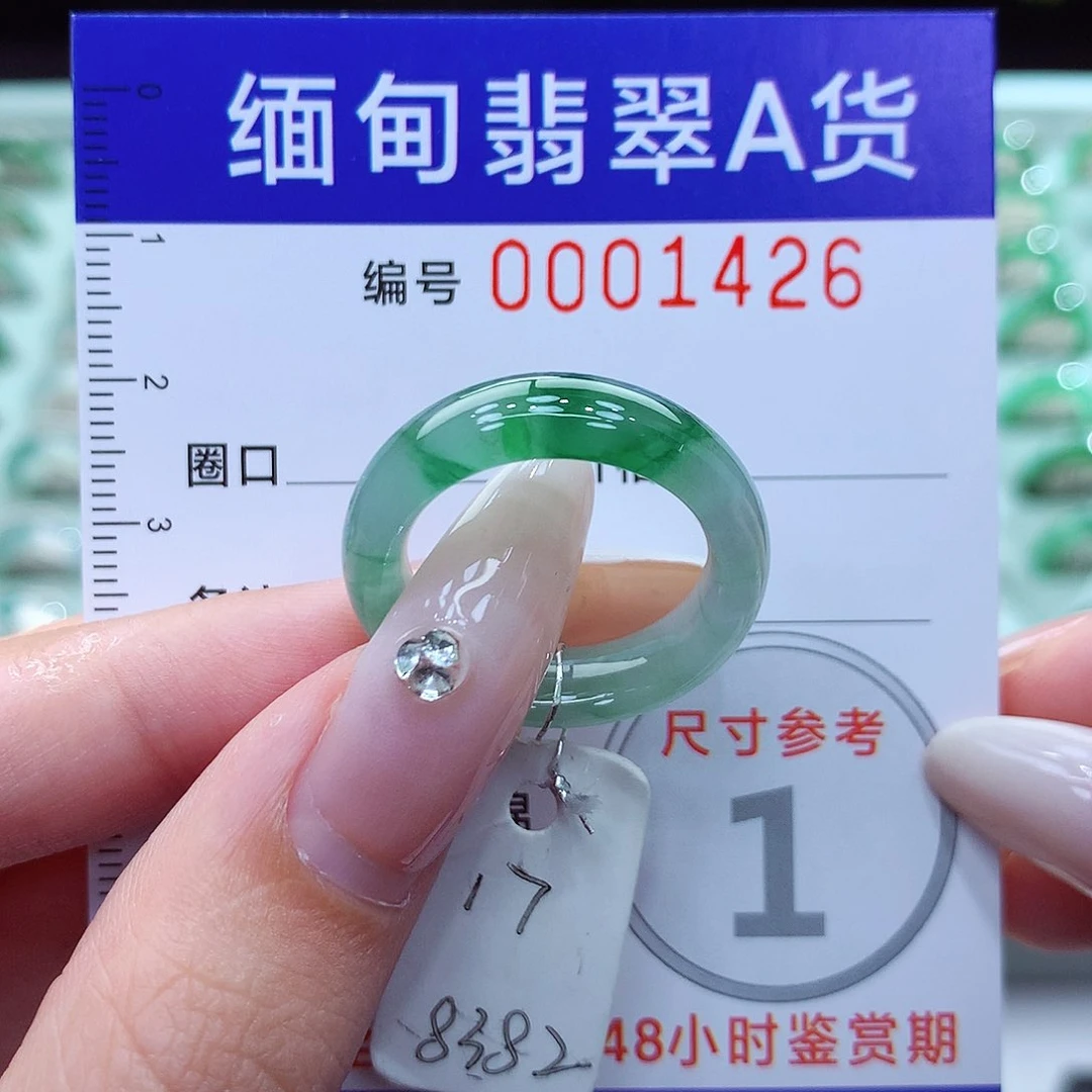 翡翠戒指未镶嵌17号