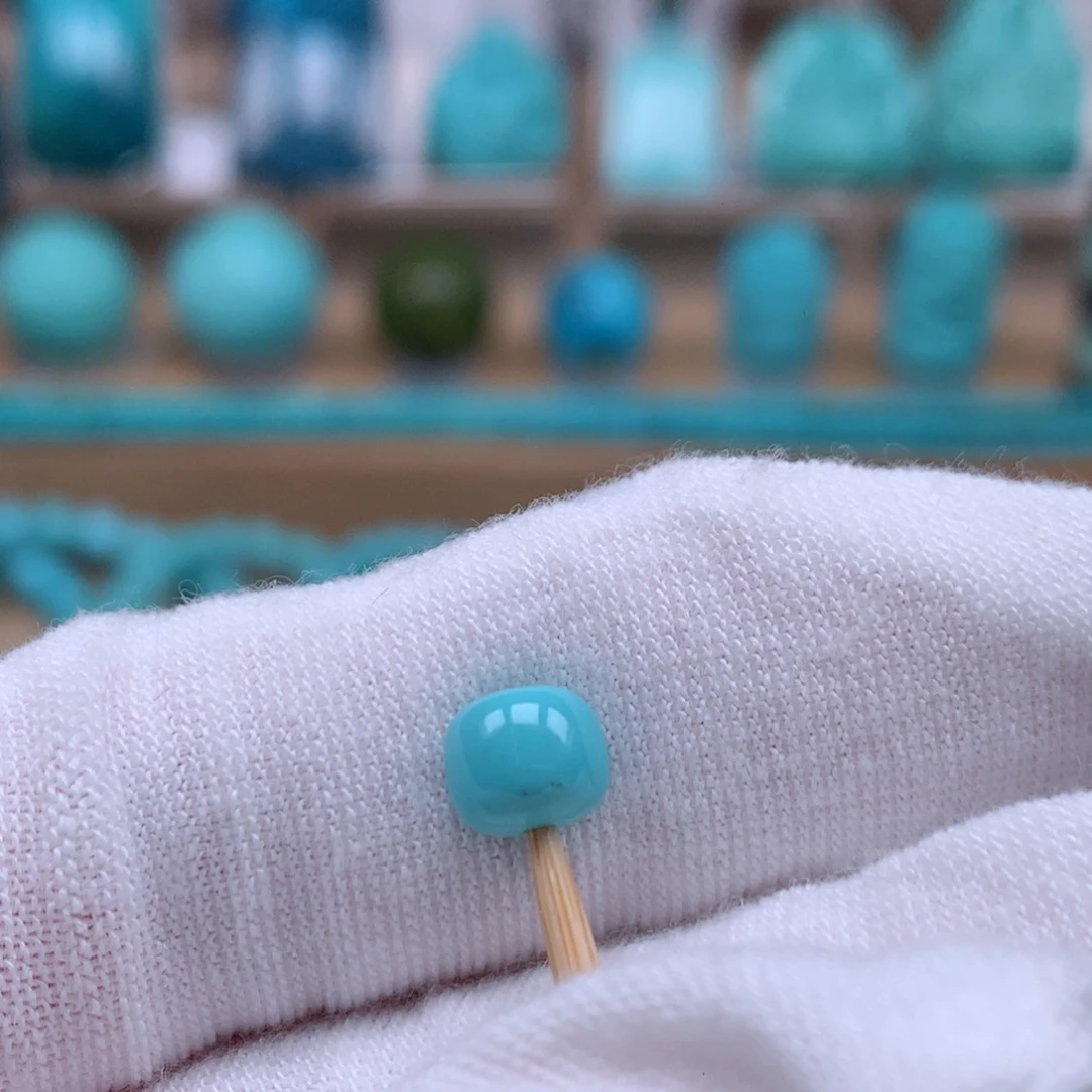 未镶嵌绿松石珠宝奇石6.7mm