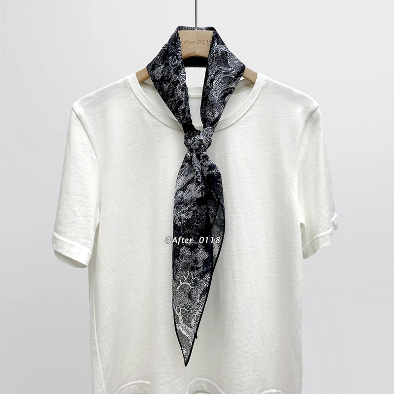 After 动物 经典真丝菱形巾大气时尚桑蚕丝有机棉围巾丝巾女