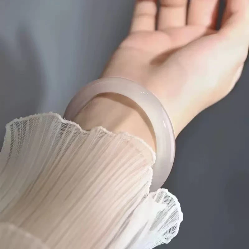 【直播拆】粗款新中式琉璃素圈手镯10MM宽
