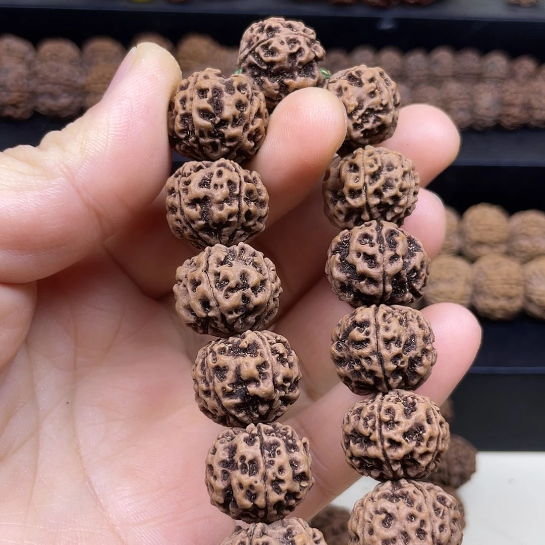 大***夏金刚菩提手串19mm老五星蜂窝