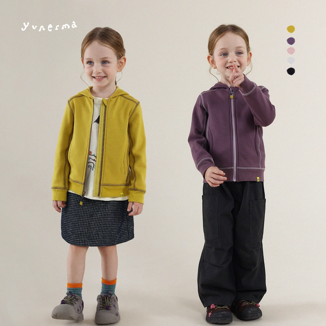 幼儿园宝宝秋季新款加绒连帽卫衣外套宝宝秋冬时尚开衫儿童上衣潮