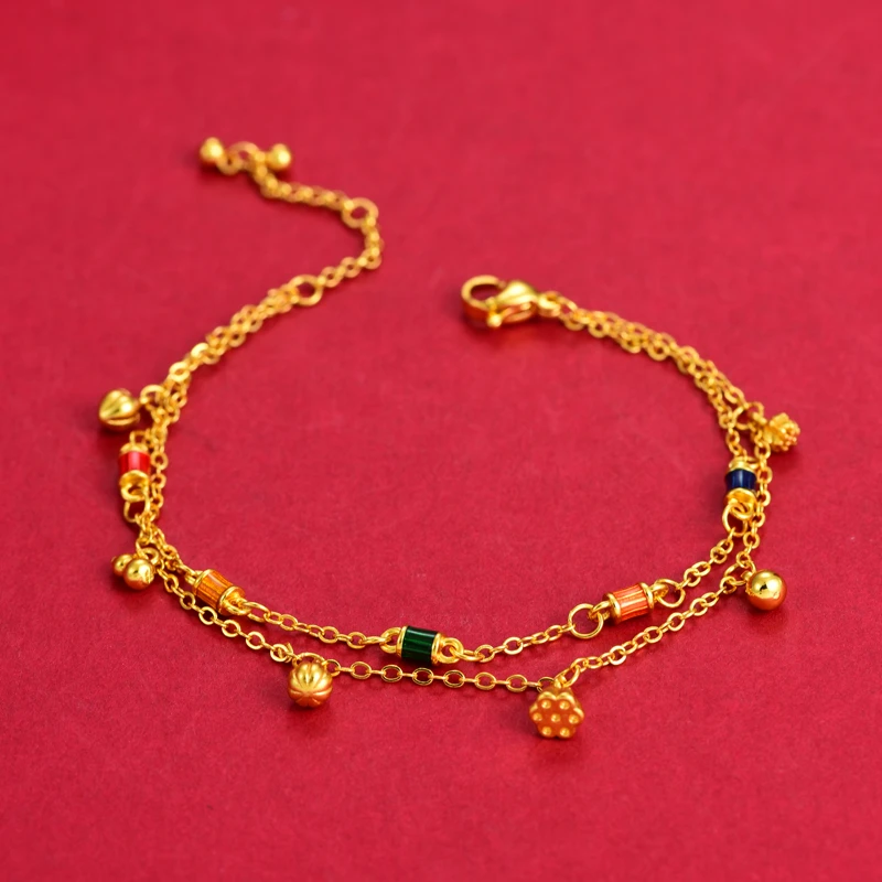 滴胶深色多彩手链  时尚简约018-251021