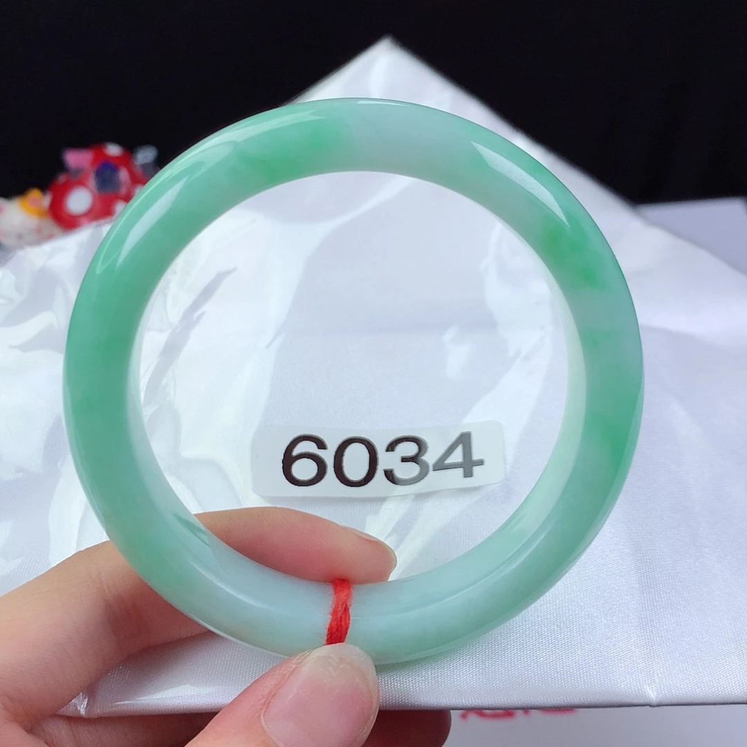 【闪购商品】翡翠手镯未镶嵌缅甸天然翡翠手镯56圈口