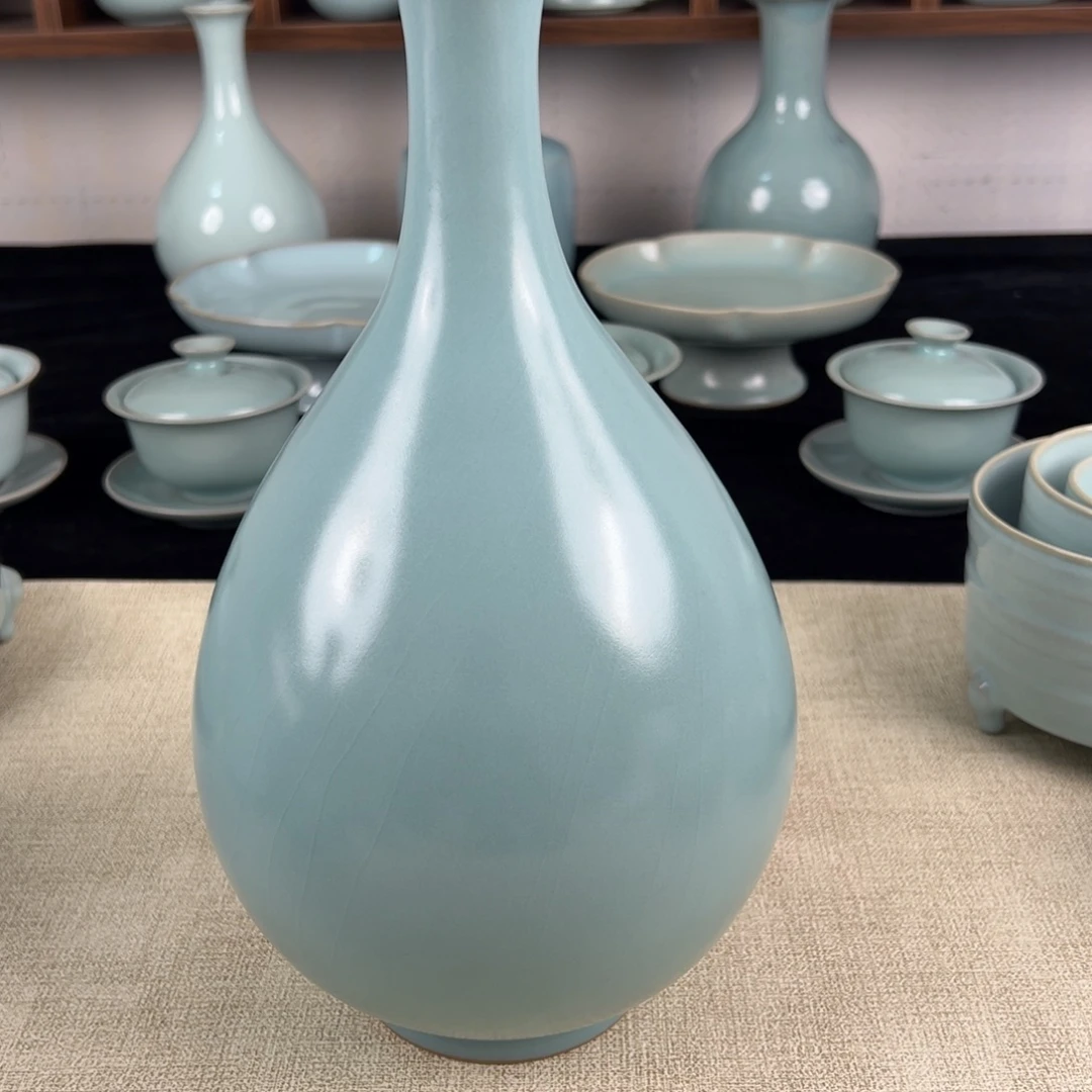 瓷摆件仿古釉大号玉壶春