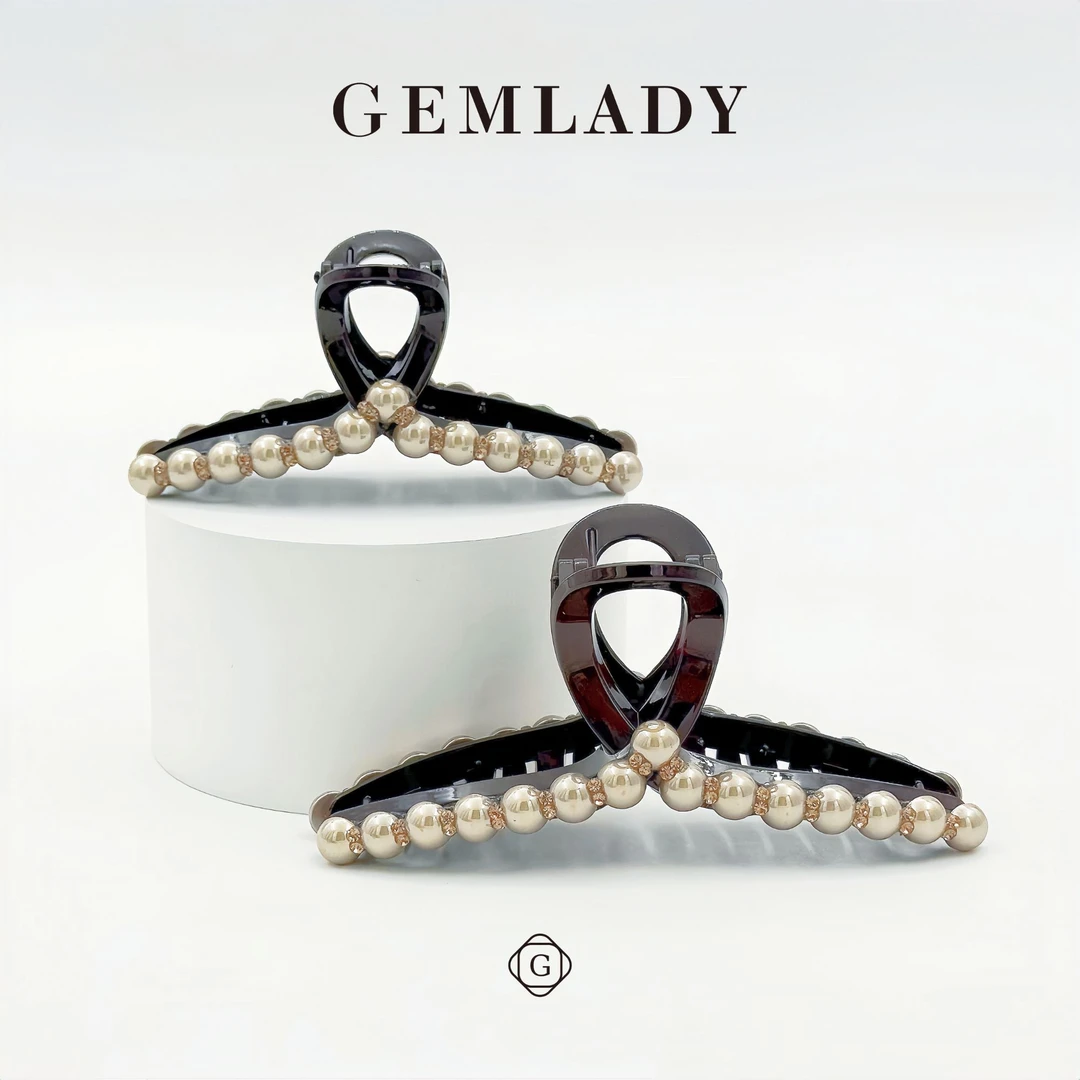 秋冬新款交叉发夹不挑发量鲨鱼夹时尚优雅