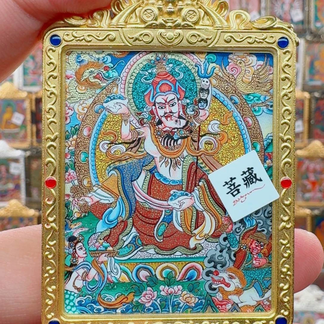 *****吊坠双身莲师 完德佳 热贡顶工