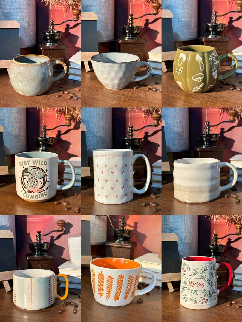 编号001-200 陶瓷杯子咖啡杯早餐杯马克杯微瑕