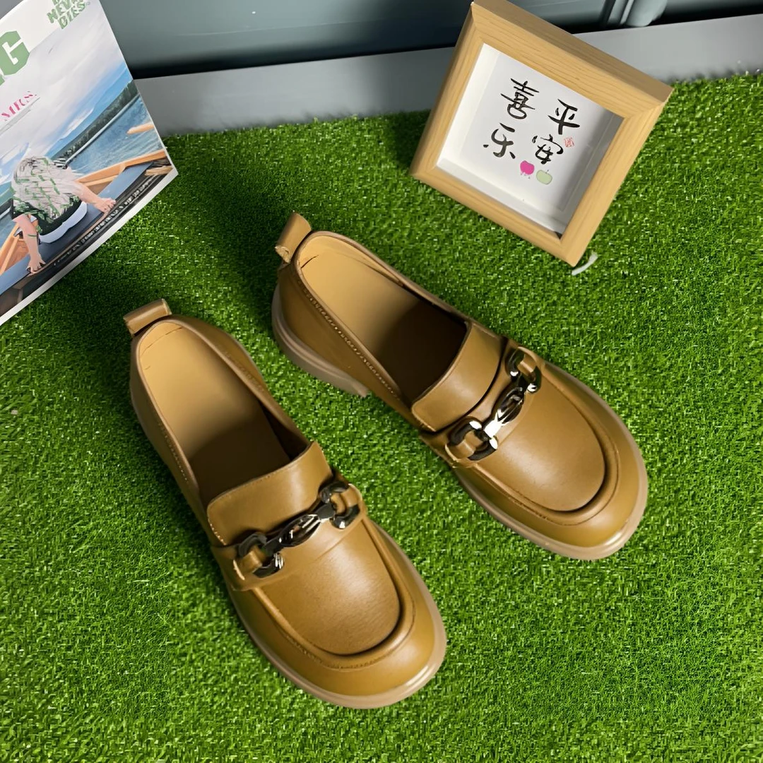9208休闲春秋日系英伦英伦风乐福鞋百搭防水复古秋季纯色