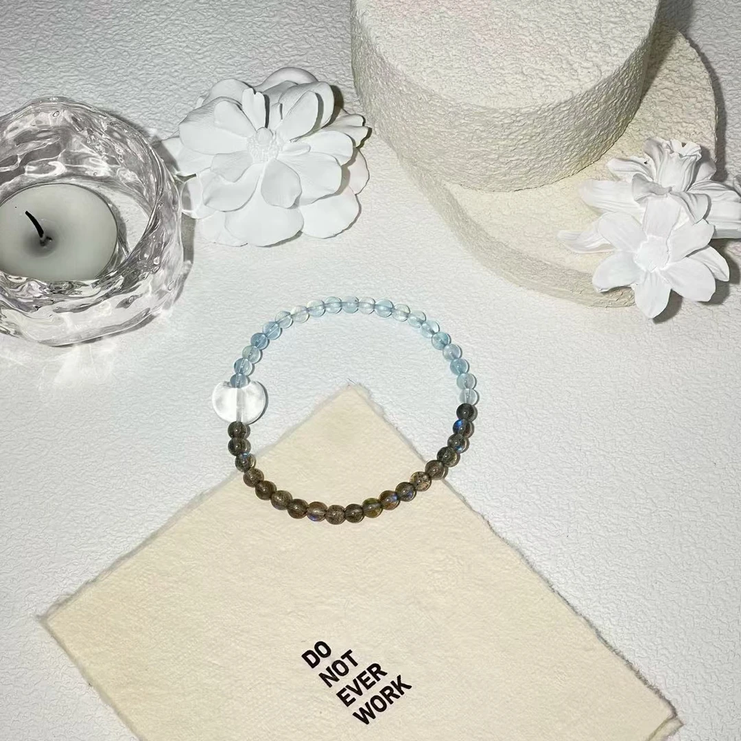 【月半湾】TGS天然水晶手串原创设计 K203