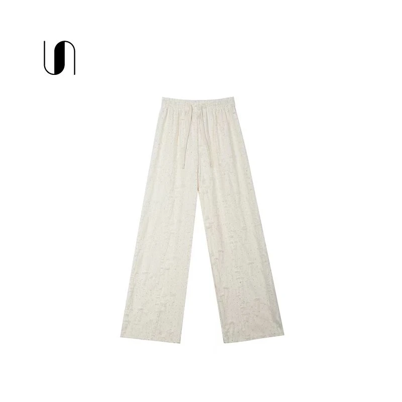 UN烫钻松紧腰休闲裤UNM3040316
