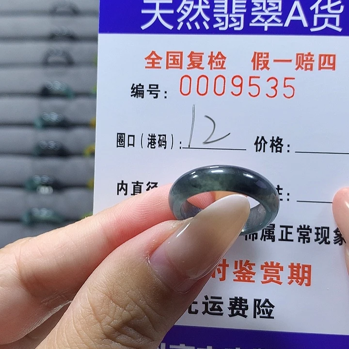 未镶嵌戒圈翡翠9535