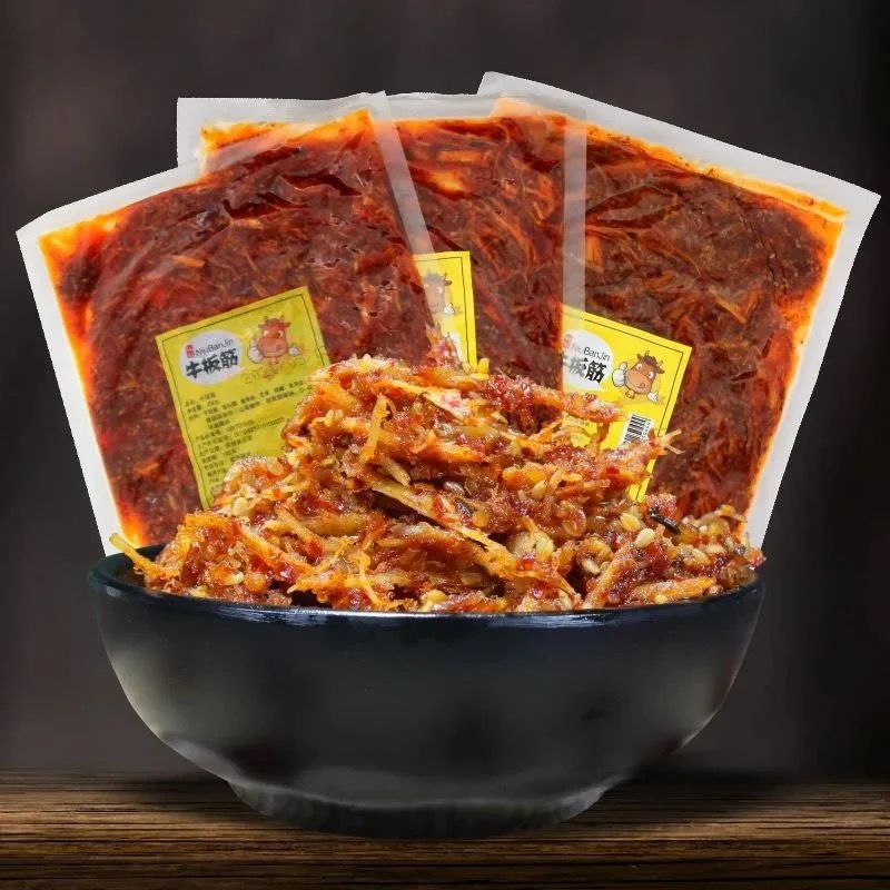 东北延边风味牛板筋250G/袋香辣即食板筋丝休闲追剧办公零食
