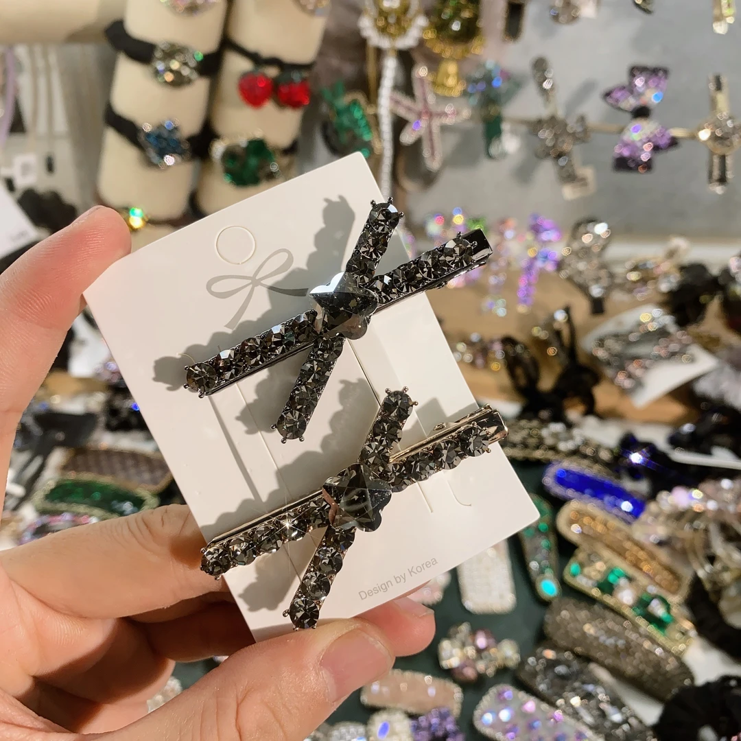 Y0026-新款-高定-韩版-交叉-鸭嘴夹≈6cm