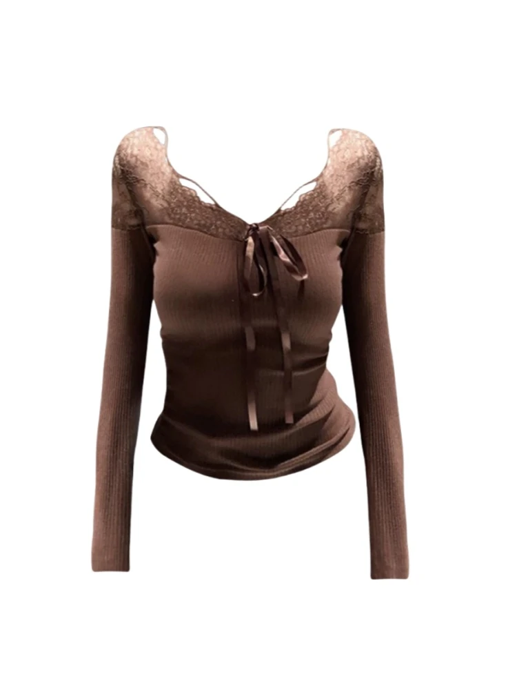 微胖mm纯欲辣妹了欧式拼接针织打底衫女秋冬内搭修身显瘦绝美上衣